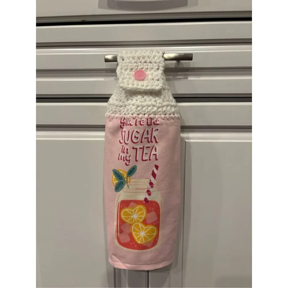 Crochet Top Kitchen Towel- You’re my sugar in my tea